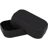 PARSA Beauty Seifenschale PARSA Beauty ESSENTIAL Seifenschale schwarz Badaccessoire Rubber Look