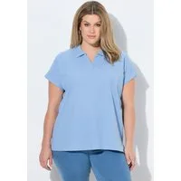 Ulla Popken Poloshirt Poloshirt Oversized Polokragen Halbarm