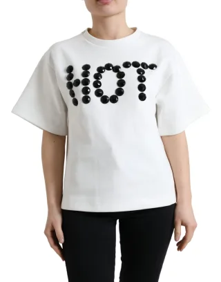 Heißes Kristall-T-Shirt mit kurzen Ärmeln