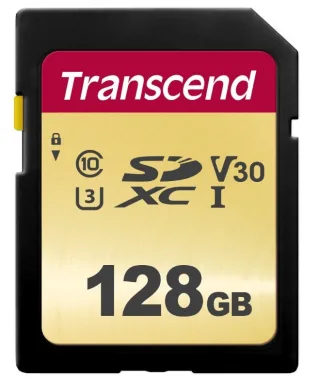 Transcend 500S | ts128gsdc500s | Flash-Speicherkarte - 128 GB