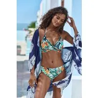 Sunseeker Triangel-Bikini-Top Elife, Tropischer Print