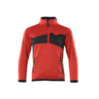 MASCOT Fleecepullover für Kinder ACCELERATE Verkehrsrot / Schwarz 128 - 18903-316-20209-128