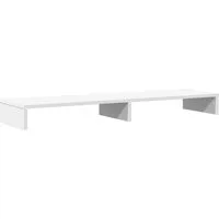 vidaXL Monitorständer Monitorständer Weiß 100x27x10 cm Holzwerkstoff