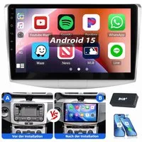 ESSGOO Für VW Passat B6 B7 CC 2010-2015 Carplay Autoradio Android 15 Autoradio (RDS, FM, GPS Navi WIFI Mirror Link SWC RDS)