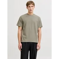 Jack & Jones Rundhalsshirt JJEAUSTIN TEE SS NOOS Materialmix, relaxed fit