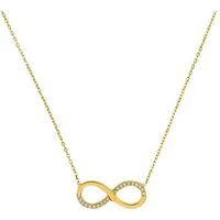 Amor Kette mit Anhänger Infintiy/Unendlichkeitschleife, mit Zirkonia (synth)