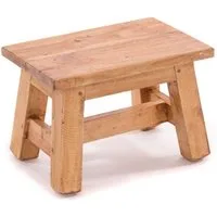 DESIGN DELIGHTS Hocker FUSSHOCKER Monte, 30x21cm(BxH), kleiner Holzhocker aus Altholz, 08 h