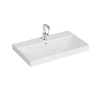 VitrA New Metropole Waschtisch wandgebunden rechteckig 80 x 47 cm mit Hahnloch,7527B403-7210 7527B403-7210