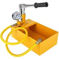 Youyijia Wasserpumpenzange Abdrückpumpe 5Liter Manuelle Prüfpumpe 25Bar Aluminiumguss Befüllpumpe