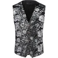 Allthemen Anzugweste Elegante Jacquard Anzugweste für Hochzeit und Party
