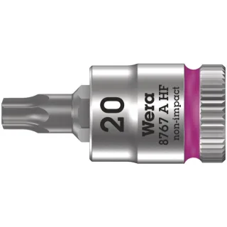 Wera 8767 A HF TORX Zyklop Bitnuss mit 1/4"-Antrieb, mit Haltefunktion Pink - 05003364001