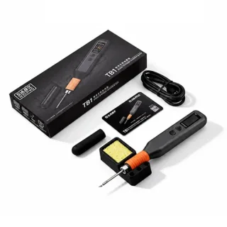 ALIENTEK TB1 Wireless Soldering Iron Type-C 65W 0.96 Inch IPS LCD T210 Portable Rechargeable Soldering Iron Kit