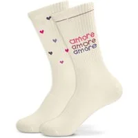 J.Clay Socken Set Amor, Color Heart (2-Paar) Made in EU