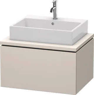 Duravit L-Cube Konsolenwaschtischunterbau wandhängend Taupe Supermatt 720x547x400 mm - LC581108383 LC581108383