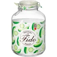 Bormioli Rocco Vorratsglas Fido, Glas, (1-tlg., 1 x 5,0l Fassungsvermögen), luftdicht verschließbar, mit Bügelverschluß