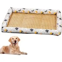 FELIXLEO Hundematte Hund Kühlmatte 2in1 Bett Waschbar Selbstkühlend rutschfest (A*L).