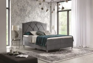 Boxspringbett Schlafzimmerbett DURMUS 140x200cm in div. Farbvarianten