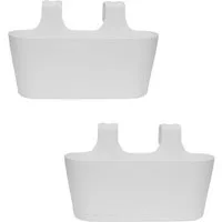Engelland Blumenkasten Blumentopf zum Hängen (Vorteils-Set, 2 St., Fassungsvermögen je Topf 5,5 Liter), UV-Beständig, Frostbeständig, Wasserauffangschalen