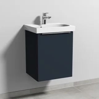 Sanipa 3way Waschtischunterbau zu Geberit Acanto Waschtisch mit 1 Tür, Marine-Matt UP4141R