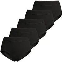 ESGE - Die Wäsche-Macher Taillenslip 5er-Pack Basic - Feinripp (Spar-Set, 5-St) Taillenslip - Baumwolle