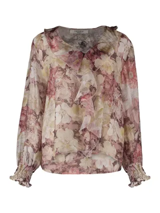 Zabaione - Blouse Ma44raa coffee - Gr. - XL