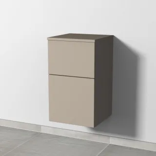 Sanipa 3way Unterschrank mit 2 Auszügen, Sandgrau-Matt, SF14367 SF14367