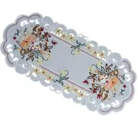 texpot Tischdecke Tischläufer Stickerei Hasenkinder Osterhasen Ostern (1-tlg)