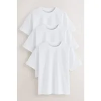 Next T-Shirt Relaxed Fit Kurzarm-T-Shirts, 3er-Pack (3-tlg)