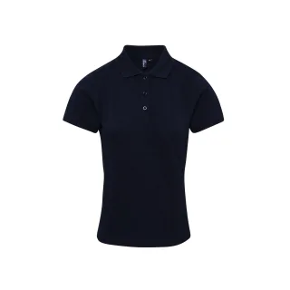 Premier Damen Polo-Shirt Coolchecker mit CoolPlus (Marineblau)