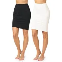 Merry Style Unterrock Damen kurz MS10-204 (2-tlg) aus Viskose