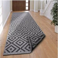 OTTO home Läufer Ronda Wendeteppich, rechteckig, Höhe: 5 mm, Sisal-Optik, Flachgewebe, In- und Outdoor, geometrisches Boho Design