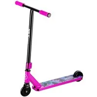 NILS EXTREME Stuntscooter Scooter Roller Stuntroller Leaves Blätter Rosa Tretroller