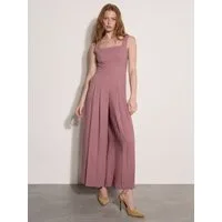 Apricot Jumpsuit Jumpsuit aus Crêpe mit weitem Bein