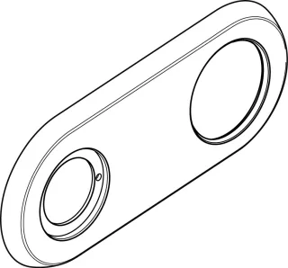 Ideal Standard Rosette 110mm Melange, UP-Wand-WT, F960981AA