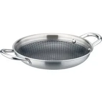 GSW Servierpfanne Inoxxa Black, Edelstahl (1-tlg), Pfanne aus Dreischicht-Material mit Antihaft-Versiegelung