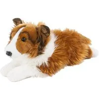 Uni-Toys Kuscheltier Collie mit Blesse Lessie liegend 40 cm Plüschtier Stoffhund Uni-Toys