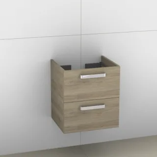 Artiqua 414 Waschtischunterschrank für Subway 613656,Sanremo Eiche quer NB, 414-WU2L-V42-7144-428 414-WU2L-V42-7144-428