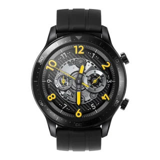 Realme Watch S Pro [inkl. Silikonarmband] 46mm Edelstahlgehäuse schwarz