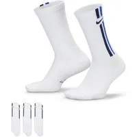 Nike Sportsocken U NK ED ELVD CRW 3P STRIPE 144 3er-Set, aus Baumwolle, Polyester und Elasthan, neutraler Schnitt