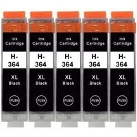 inkpro 5 x Druckerpatrone kompatibel mit HP 364 XL schwarz cyan magenta gelb Tintenpatrone (für Deskjet 3070 A, 3070, 3520, 3521, 3522, 3524, D5445, D5460, Officejet 4610, 4620, 4622, 7515, Photosmart 5510, 5514, 5515, 5520, 5522, 5524, 5525, 6500, 6
