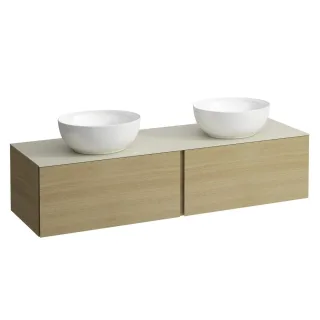 LAUFEN Waschtischunterschrank und Waschtischplatte ALESSI 500x1600x370 H4313570972501