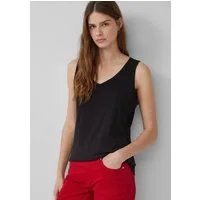 s.Oliver Muscleshirt T-Shirt Jersey-Top mit Cut-out und Schleife