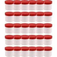 Doserie Kuhn Dose für Salben, Cremes oder Kleinigkeiten (Füllvolumen 25 ml (flach), Höhe 36 mm, 30 St., Salbendosen mit passenden Deckeln), Cremedose, Salbenkruke, Salbentiegel