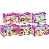 Playmobil® 70206-07-08-09-10-11 Dollhouse 6er Set Alle Zimmer Konstruktions-Spielset