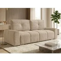 Sofnet Schlafsofa Fluffy, mit Schlaffunktion und Bettkasten, Bonellfederkern, Chenille-Bezug, große Schlaffläche 195x145 cm