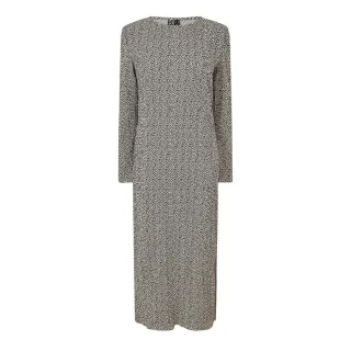 Pieces - Midikleid für Damen, Langärmlig (Natürlich)
