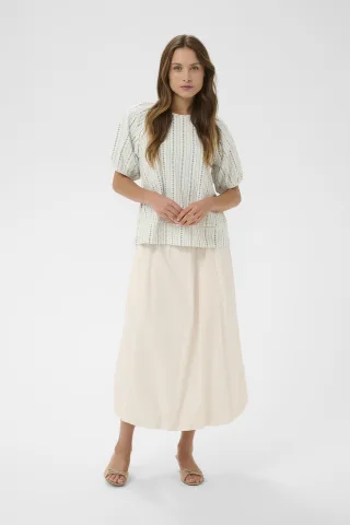 Kurzarm-Bluse RajaSZ Kurzarm-Bluse Lockere Passform