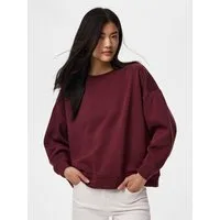 pieces Sweatshirt PCCHILLI LS LOOSE FIT SWEAT TOP NOOS BC Baumwollmischung
