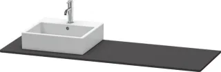 Duravit XSquare Konsole Graphit Supermatt 1600x550x16 mm - XS060HL8080 XS060HL8080