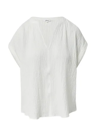 s.Oliver Red Label - Strukturierte Bluse aus Viskosemix weiß - Gr. - 40